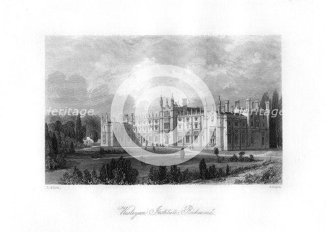 Wesleyan Institute, Richmond, 19th century.Artist: Henry Adlard