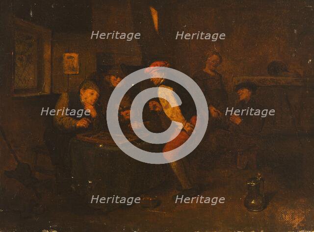 Genre Scene in an Inn (Backgammon Game), between 1680-1720. Creator: Unknown.