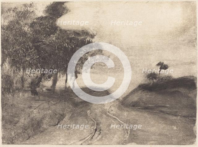 The Road (La route), c. 1878/1880. Creator: Edgar Degas.