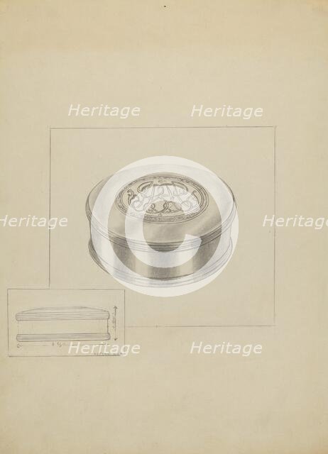 Silver Box, c. 1936. Creator: Sara Garfinkel.