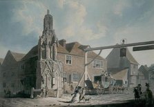 Waltham Cross and Post Coach, 1786. Creator: Edward Dayes.