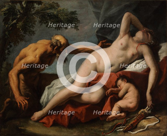 Venus and Satyr. Artist: Ricci, Sebastiano (1659-1734)