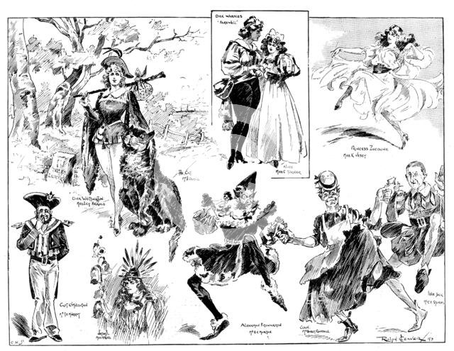 The Pantomime "Dick Whittington and His Cat," at the Grand Theatre, Islington, 1898. Creator: Carl Hentschel.