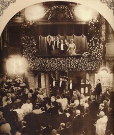 King George V and Queen Mary at a Royal Command Variety Performance, 1920s or 1930s (1935). Artist: Unknown.