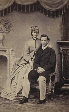 Portrait of Grand Duke Nicholas Alexandrovich of Russia (1843-1865) and Princess Dagmar of Denmark (