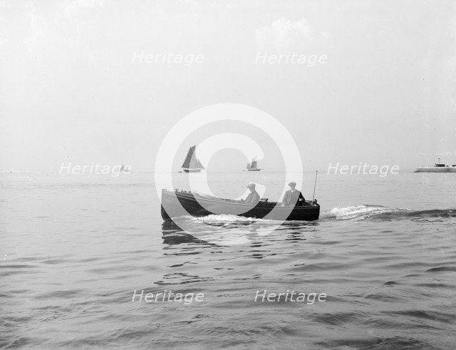 Wolseley motor launch under way, 1914. Creator: Kirk & Sons of Cowes.