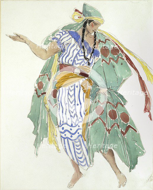 Costume Design for a Dancer, c1850-1880. Artist: Charles S Ricketts.