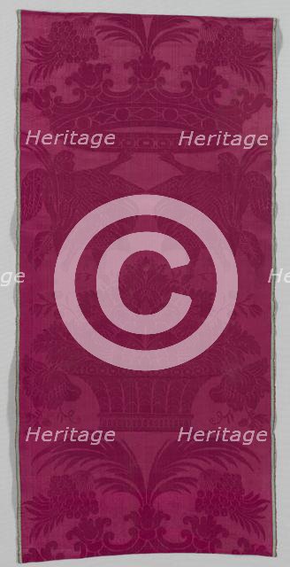 Silk Fragment, late 1600s. Creator: Unknown.