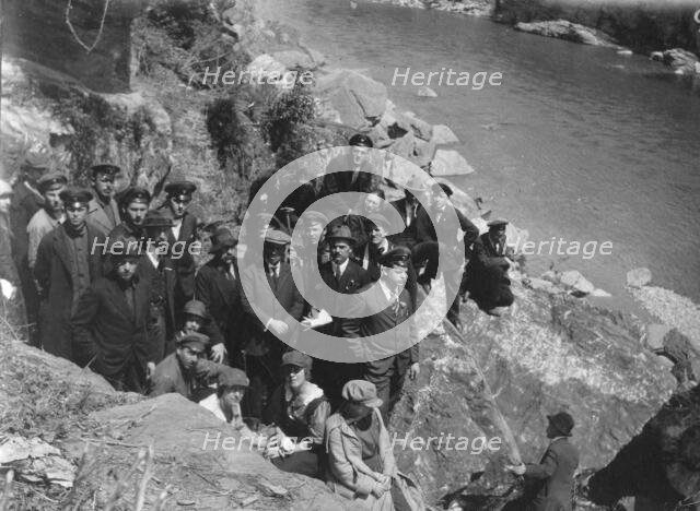 Mikhail Alekseevich Pavlov with Senior Students of Vladivostok Polytechnic Institute...Japan, 1922. Creator: Unknown.