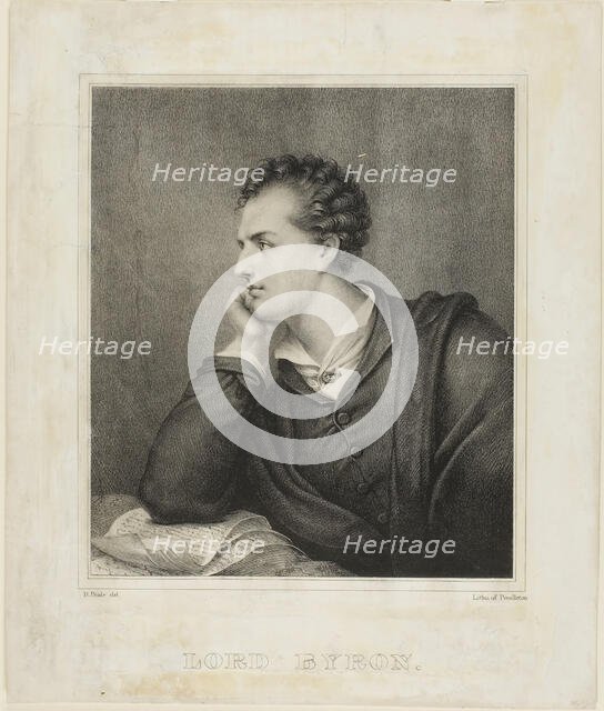 Lord Byron, 1825. Creator: Rembrandt Peale.