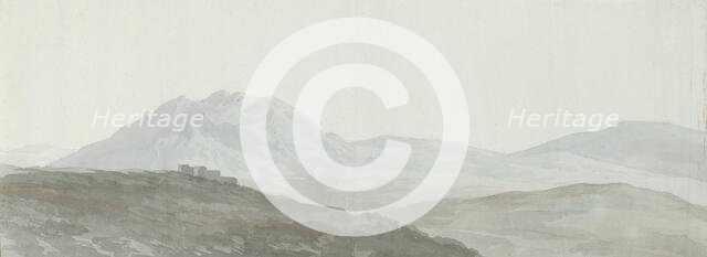 View of the Apennine mountain peaks, 1778. Creator: Louis Ducros.