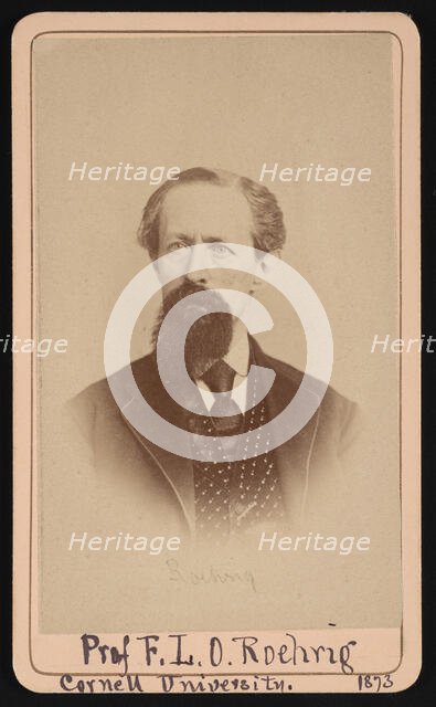Portrait of Frederic Louis Otto Roehrig (1819-1908), March 6, 1873. Creator: Purdy & Frear.