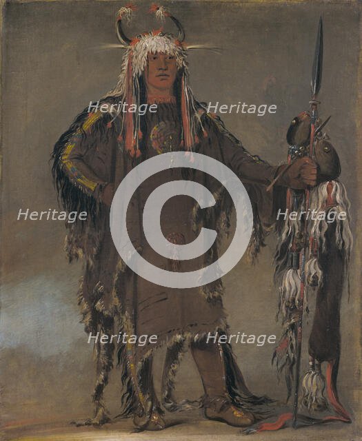 Peh-tó-pe-kiss, Eagle's Ribs, a Piegan Chief, 1832. Creator: George Catlin.