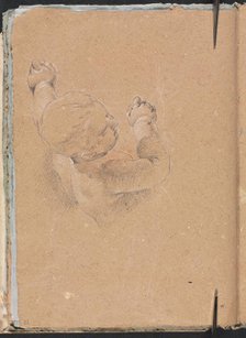 Verona Sketchbook: Putto (page 22), 1760. Creator: Francesco Lorenzi (Italian, 1723-1787).