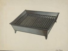 Shaker Tin Dish Drainer, c. 1941. Creator: Lon Cronk.