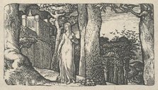 Lady with the Rooks, 1829. Creator: Edward Calvert.