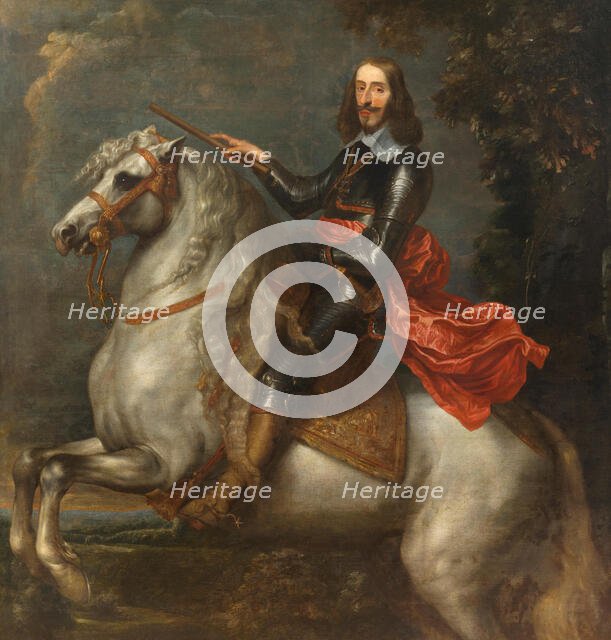Equestrian portrait of Archduke Leopold Wilhelm of Austria (1614-1662), . Creator: Dyck; Sir Anthony van; (Studio of) ().