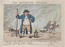 The Westminster Watchman, April 12, 1784., April 12, 1784. Creator: Thomas Rowlandson.