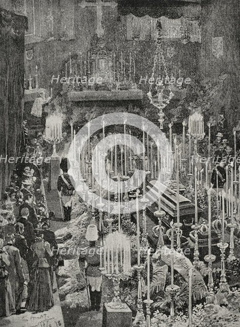 Funeral of Empress Elisabeth (1837-1898), Empress consort of Austria, Vienna, Austria, 1898.  Creator: Unknown.
