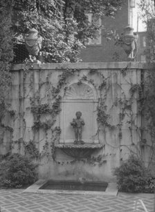 Lewisohn house and garden, 1920 Nov. 12. Creator: Arnold Genthe.