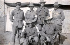 Australians in front of tent, Tel-el-Kebir. Egypt, 1916. Creator: Unknown.