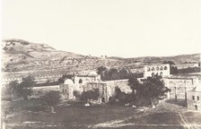 Jérusalem, Mosquée d'Omar, côté Est, Intérieur de l'enceinte, 2, 1854. Creator: Auguste Salzmann.