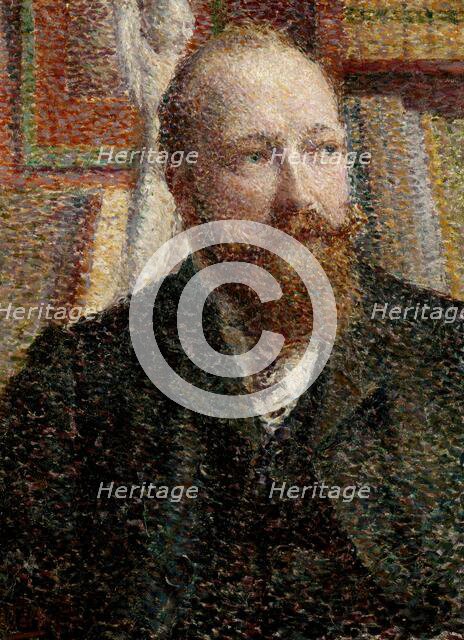 Portrait of Alfred Verhaeren, about 1890. Creator: William Jelley.