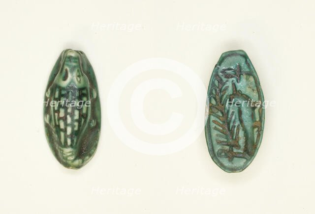 Scaraboid: Crocodile, Egypt, New Kingdom, Dynasties 18-20 (about 1550-1069 BCE). Creator: Unknown.