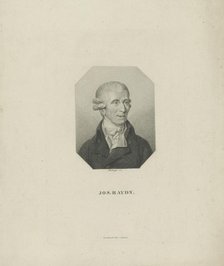 Portrait of the composer Joseph Haydn (1732-1809), 1818. Creator: Bollinger, Friedrich Wilhelm (1777-1825).