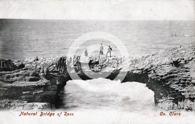 Natural Bridge of Ross, County Clare, Ireland, 1906. Artist: Unknown