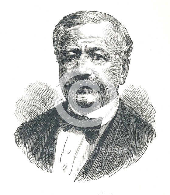 'Ferdinand de Lesseps, French diplomat and later developer of the Suez Canal', 1893.  Artist: Unknown.