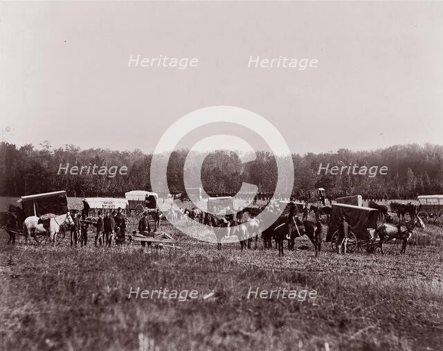 Removing Dead from Battlefield, Marye's Heights, May 2, 1864, 1864. Creator: Andrew Joseph Russell.