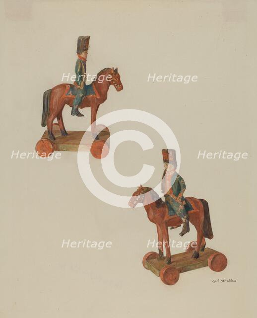 Pa. German Toy Soldier, 1935/1942. Creator: Carl Strehlau.