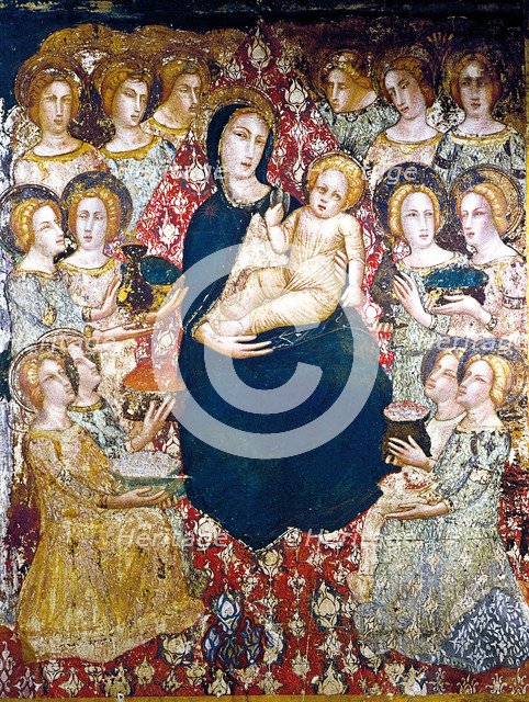 Offerings to Mary and the Child Jesus' by Ferrer Bassa.