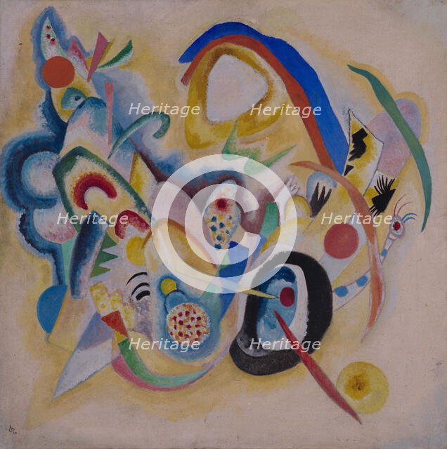 Composition in Yellow, 1920. Creator: Kandinsky, Wassily Vasilyevich (1866-1944).