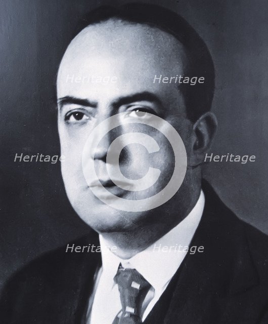 Josep Carner (1884-1970), Spanish writer and poet, reproduction photograph.