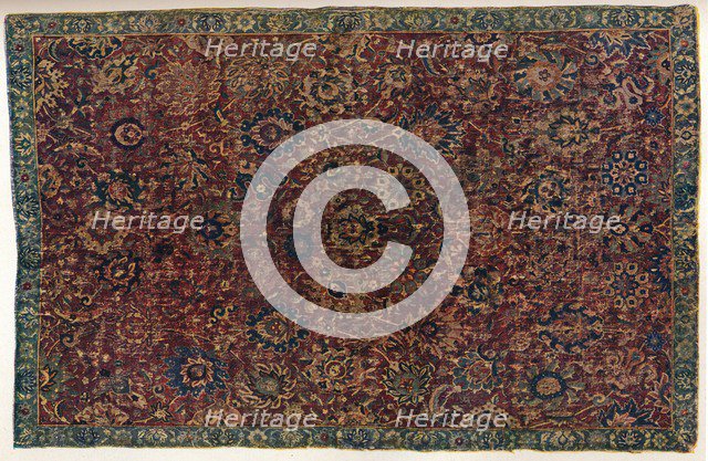 Southern Persian Isfahan carpet, 16th century. Artist: Unknown.