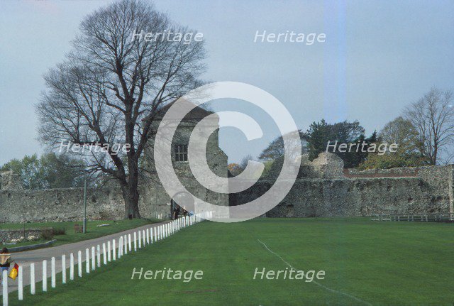 Porchester Castle. Hampshire, 20th century. Artist: CM Dixon.