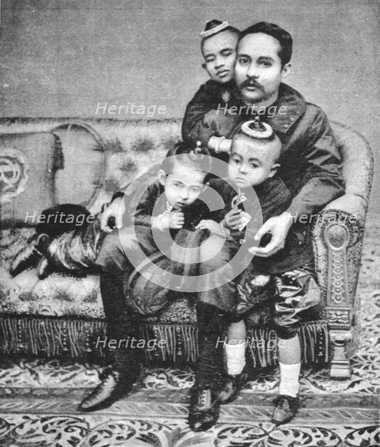 ''The Royal Family of Siam, Siam and the Siamese; The King of Siam and his Children', 1891. Creator: Unknown.