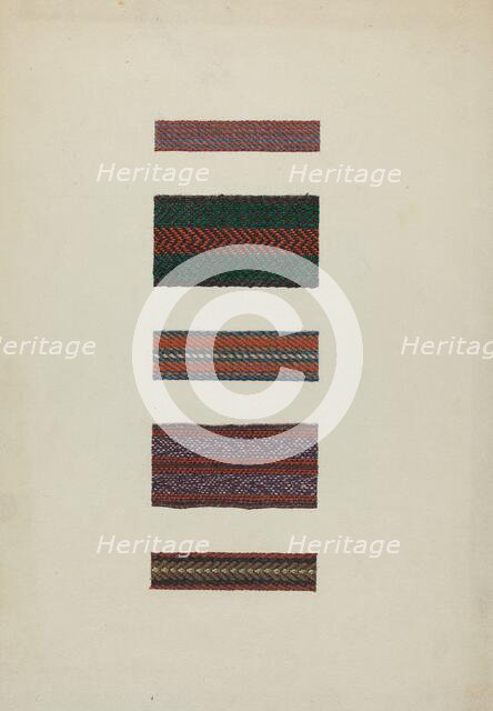 Shaker Rug Bindings, 1935/1942. Creator: Ingrid Selmer-Larsen.