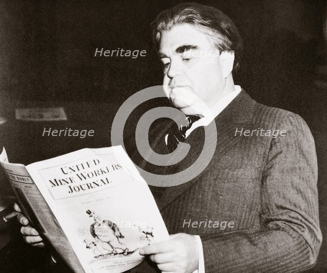John L Lewis, American trade unionist, 1939. Artist: Unknown