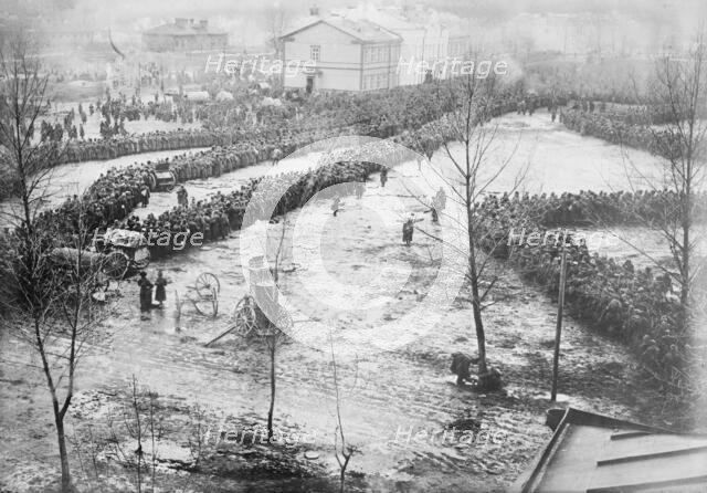 15000 Russian prisoners at Augustow, Feb 1915. Creator: Bain News Service.