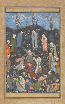 Dancing Dervishes, Folio from a Divan of Hafiz, ca. 1480. Creator: Bihzad.