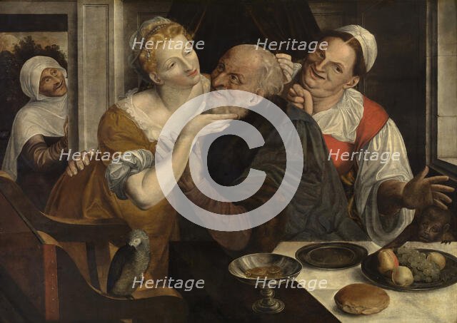 The Ill matched Couple, 16th century. Creator: Massys (Matsys), Jan (1510-1575).