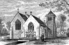 Hughenden Church, with the grave of Lord Beaconsfield, 1881. Creator: Unknown.