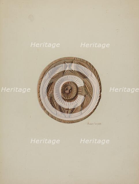 Pa. German Butter Mold, c. 1938. Creator: Albert J. Levone.