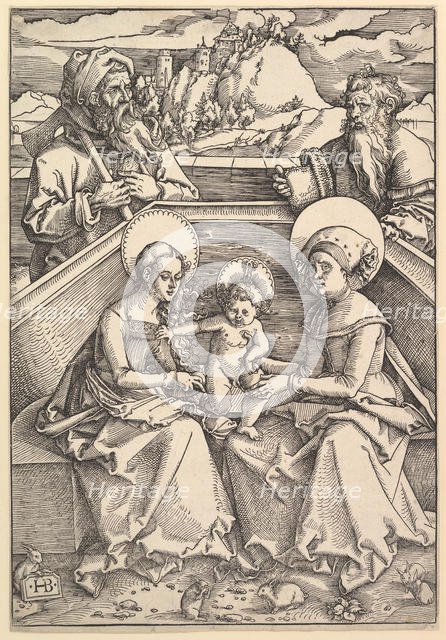 The Holy Family with St. Anna and St. Joachim. Creator: Hans Baldung.