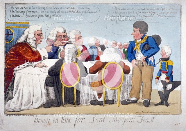 'Boney in time for Lord Mayor's feast', 1803. Artist: Anon