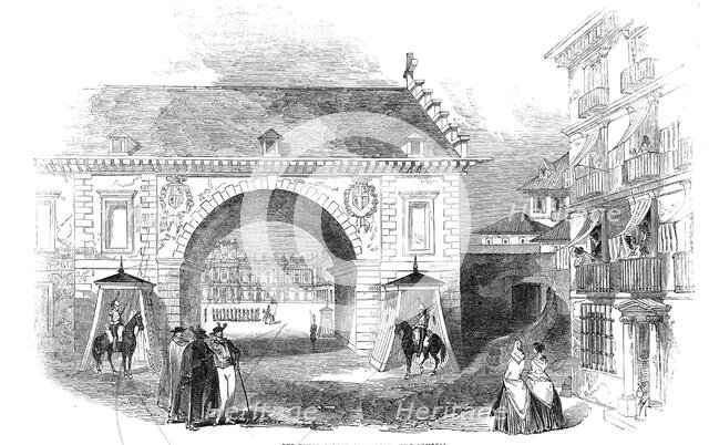 The Royal Palace at Madrid - the Armeria, 1845. Creator: Unknown.