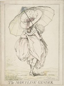 The Masculine Gender, February 2, 1787. Creator: Attributed to Henry Kingsbury (British, active ca. 1775-98).